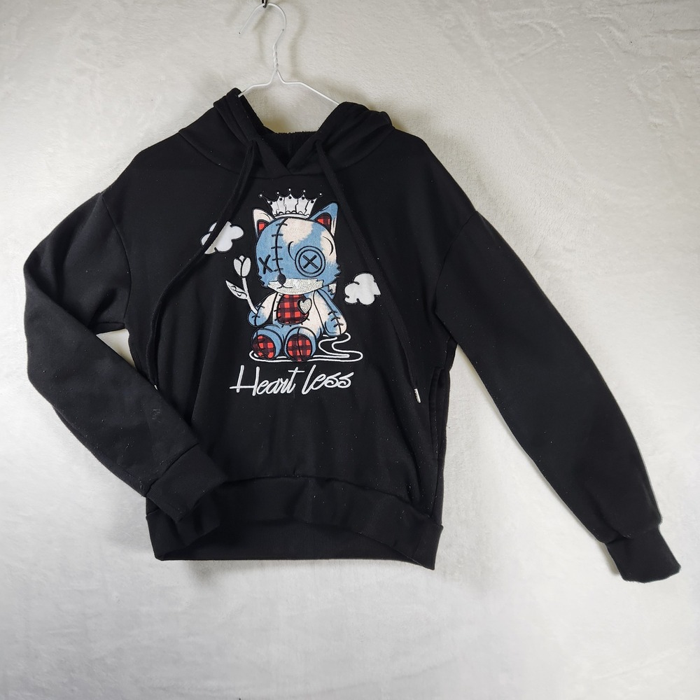 RF Designed New York Heartless Graphic‎ Hoodie Sweatshirt - Women's Large